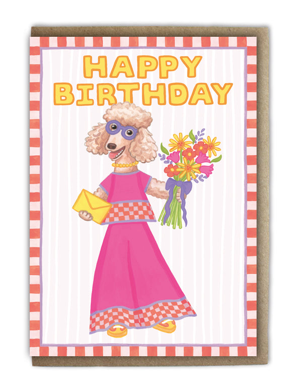HAPPY BIRTHDAY POODLE | A6 Greetings Card