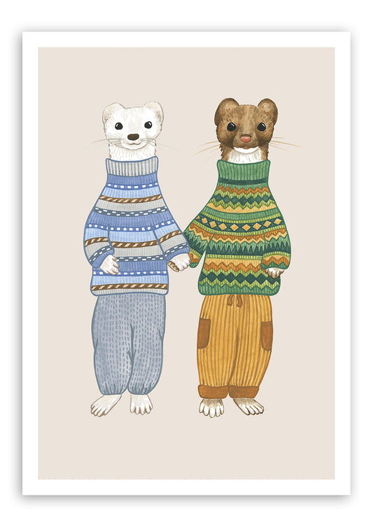 BEA & STANLEY | Portrait Pals | A4 Giclée Print